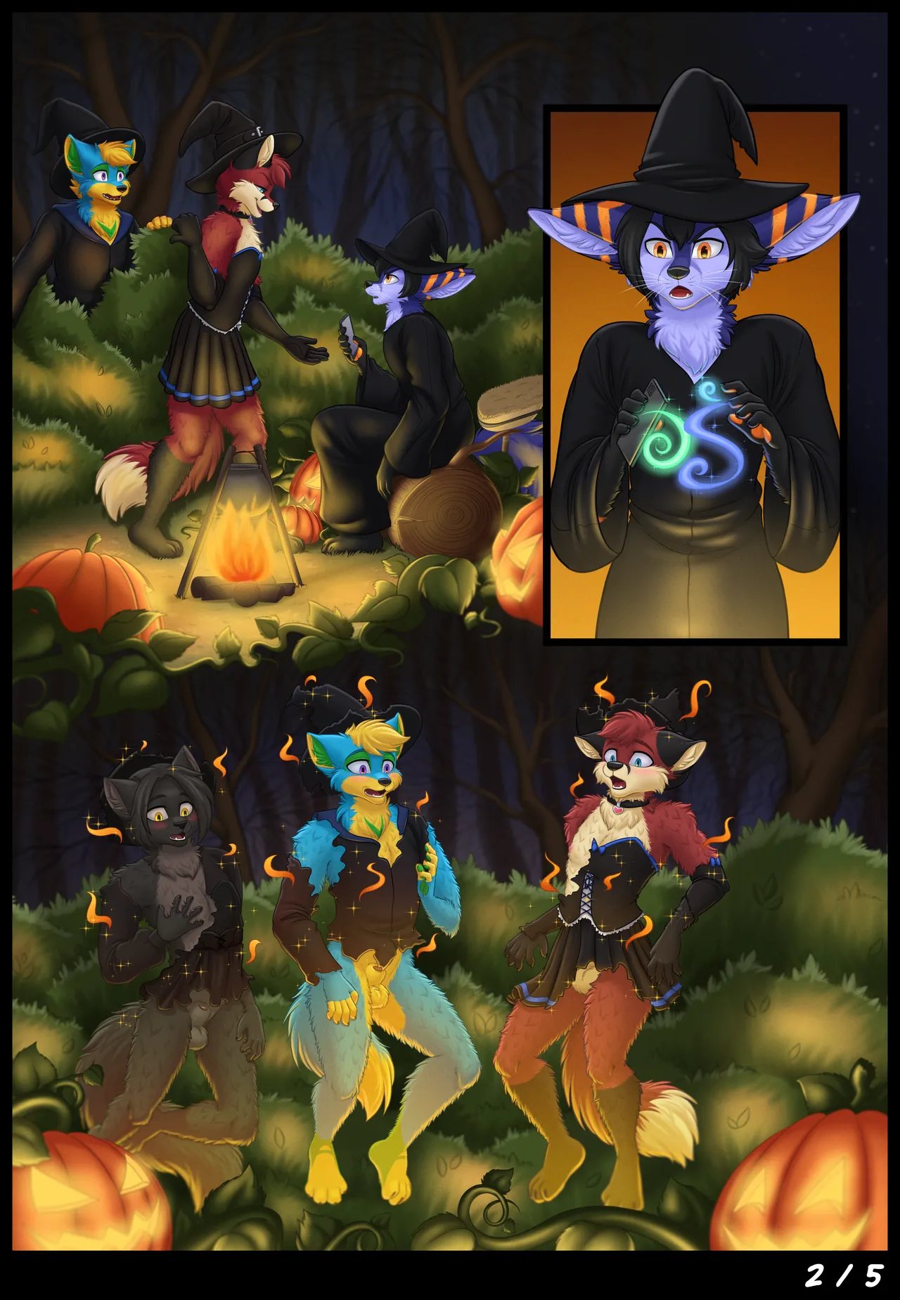 Halloween Witches page 4 full
