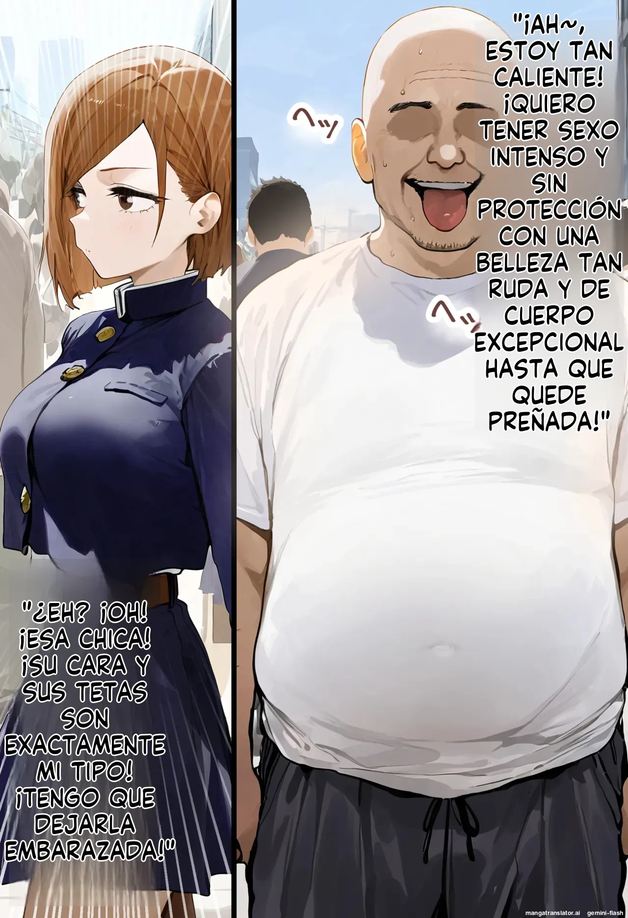 Otokomasarina tsuyoki bishojo kugisaki nobara-chan wa haramase ojisan no dekamarafakku de soku haiboku!  MTL page 6 full