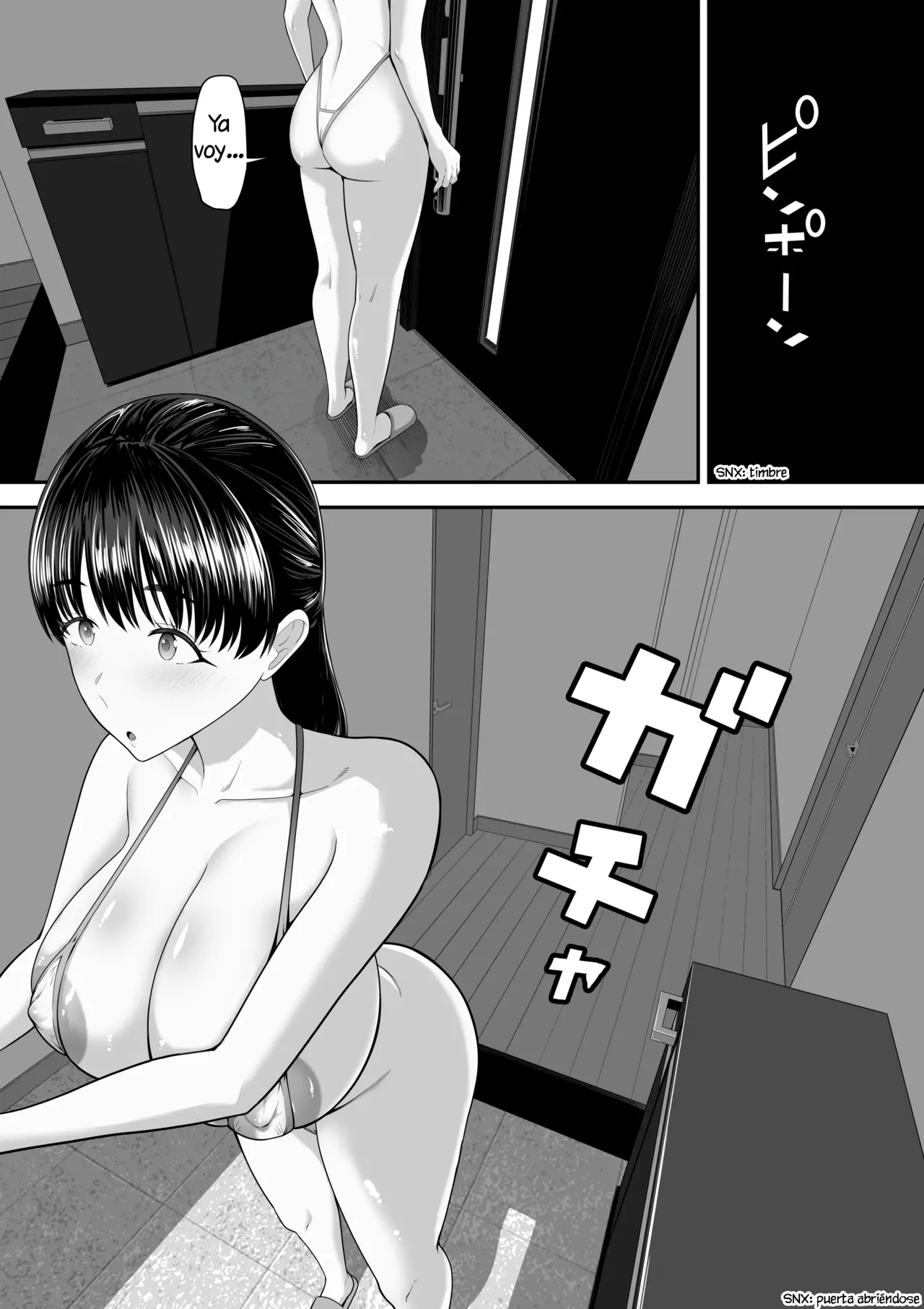 Papa Kounin Tanin Chinpo de Meccha iku Mama no Hanashi｜Con el Consentimiento de su Esposo, Una Esposa Alcanza Orgasmos Intensos, con la Polla de Otro Hombre page 5 full