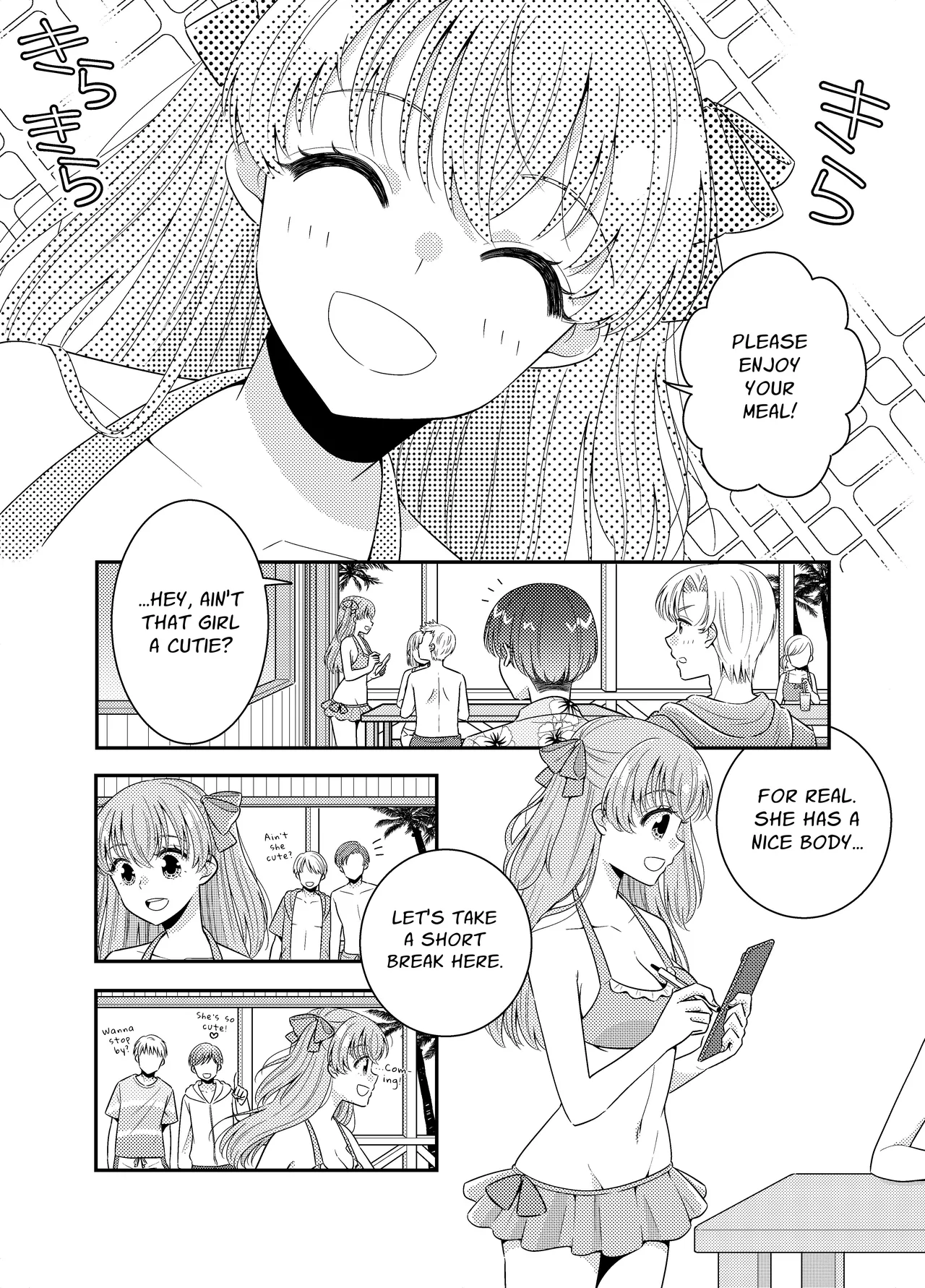Umi no Ie ni wa Kiken ga Ippai Class no Ano Ko no Oppai Porori | The Beach Hut Has Many Dangers ~Breast Exposure Story~ page 9 full