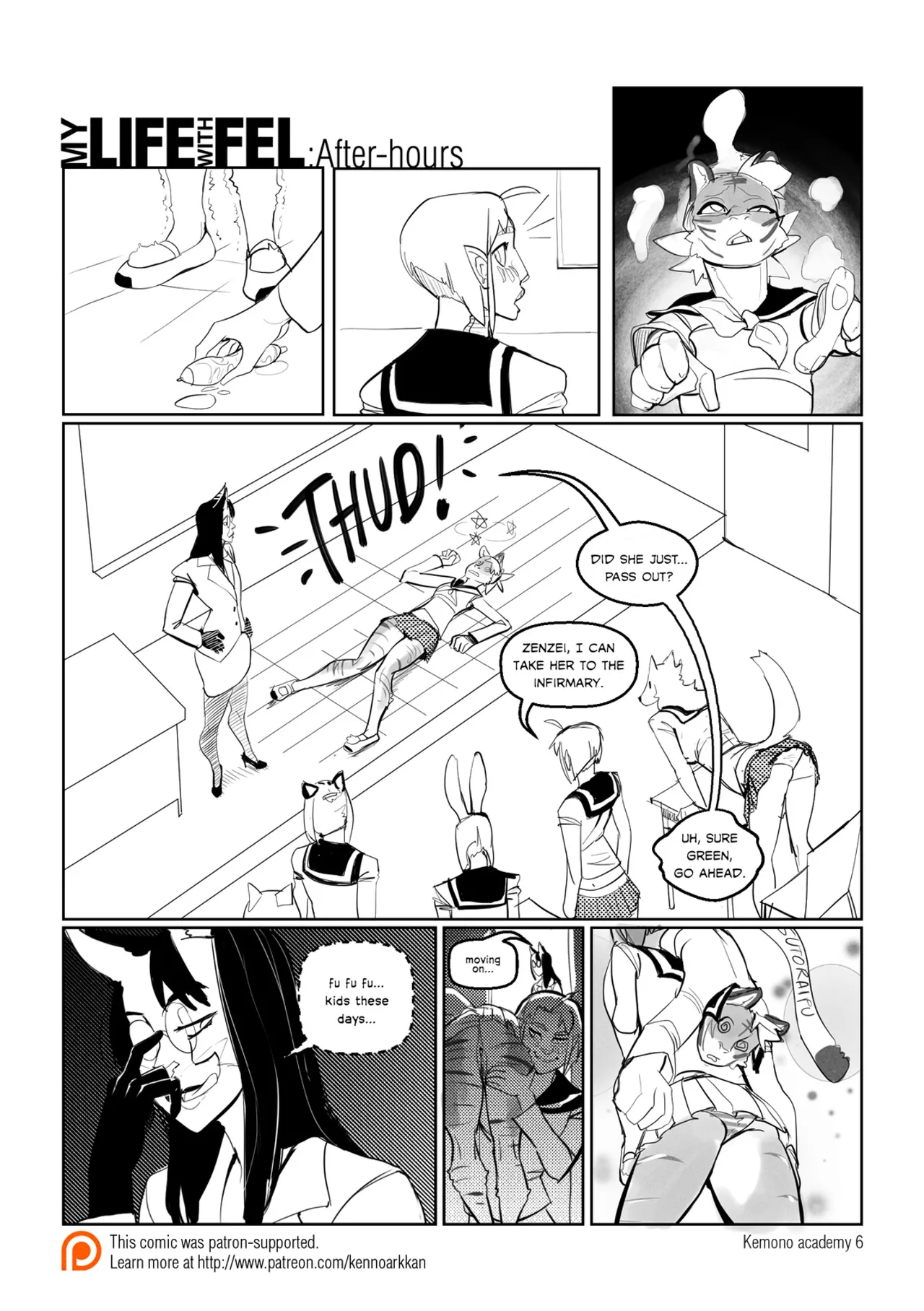 After-Hours: Kemono Academy page 7 full
