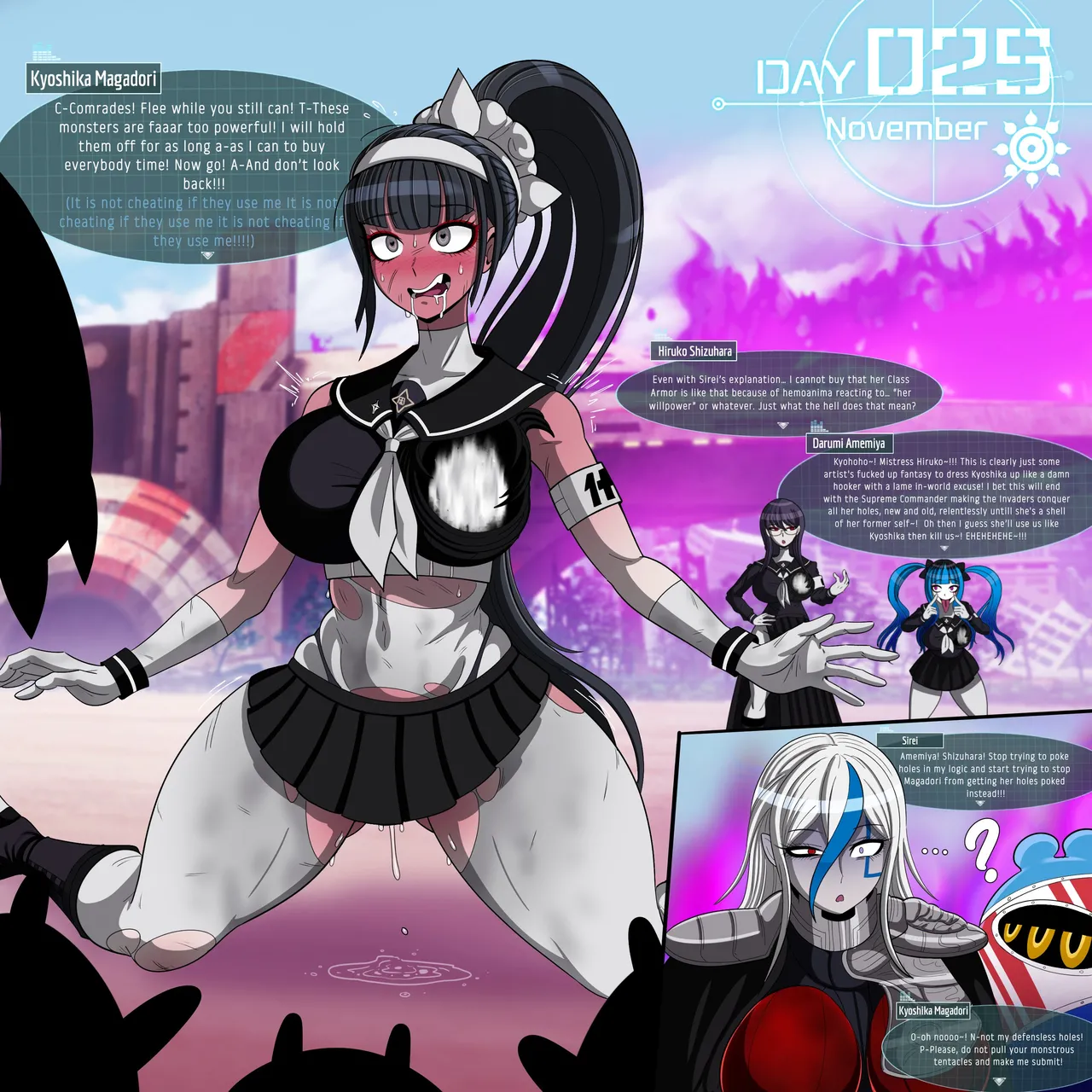 Hundred Line Last Defense Academy- Kyoshika's No Nut November page 7 full