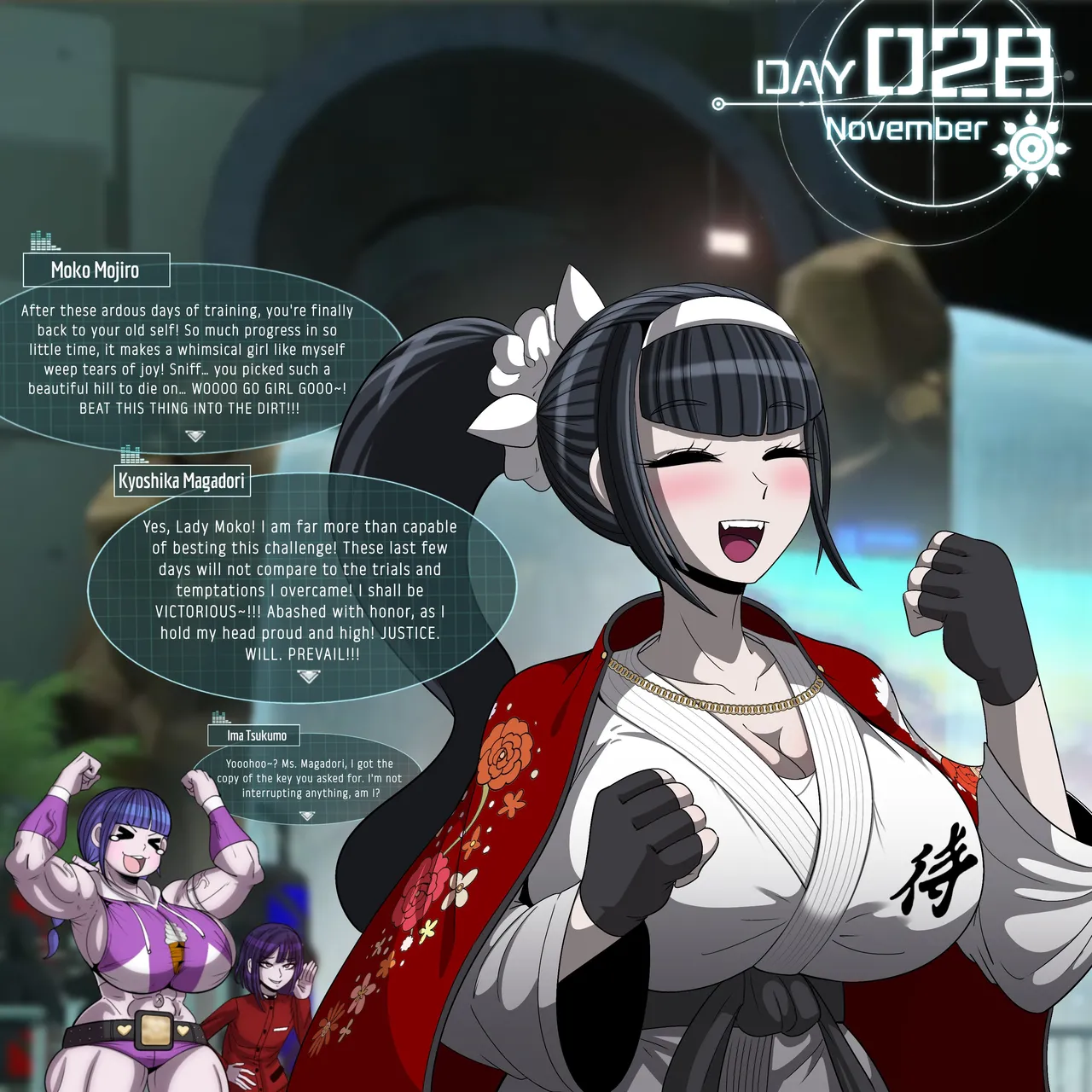 Hundred Line Last Defense Academy- Kyoshika's No Nut November page 8 full