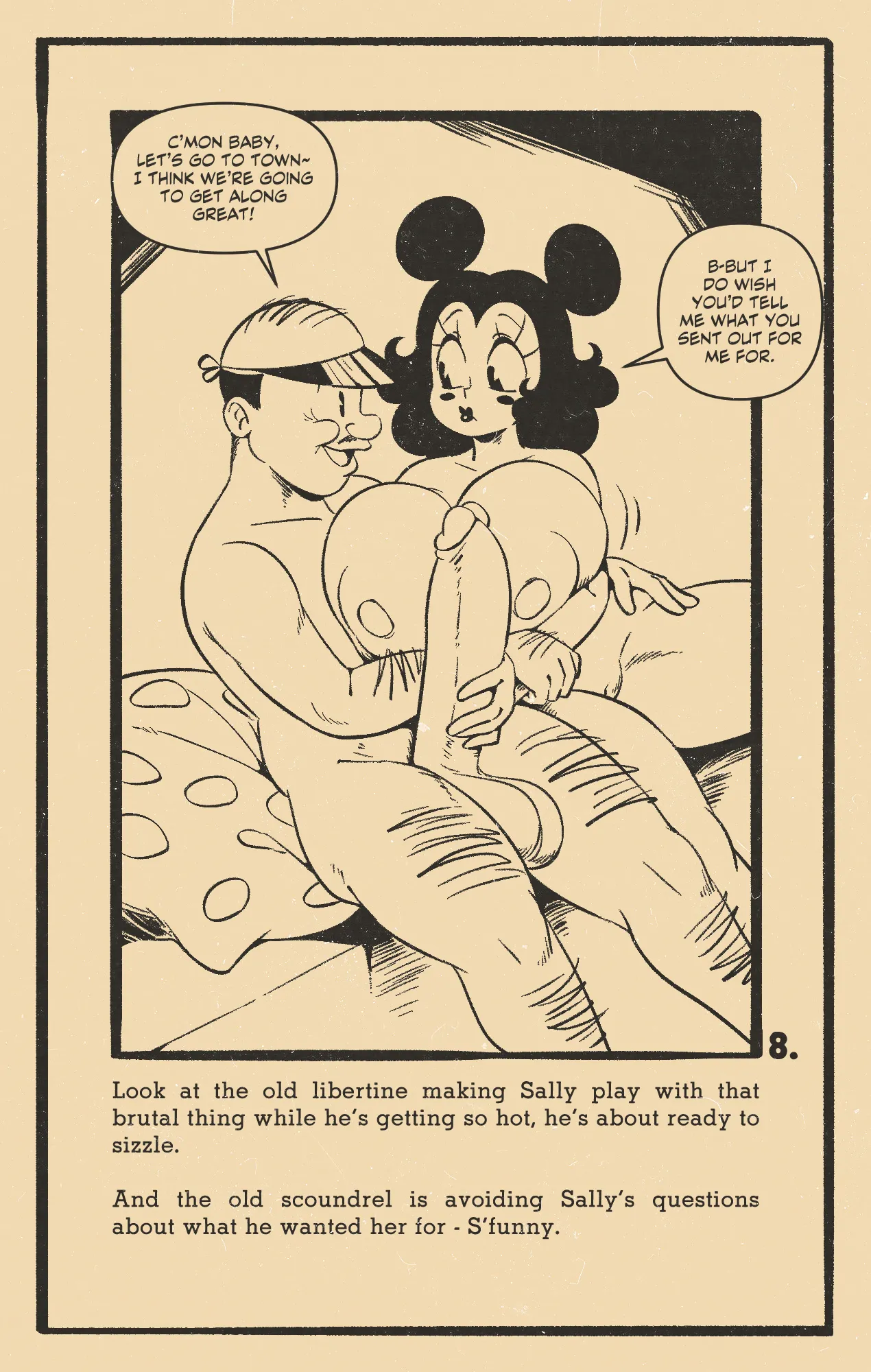 Sally McBoing in "Flesh" page 8 full