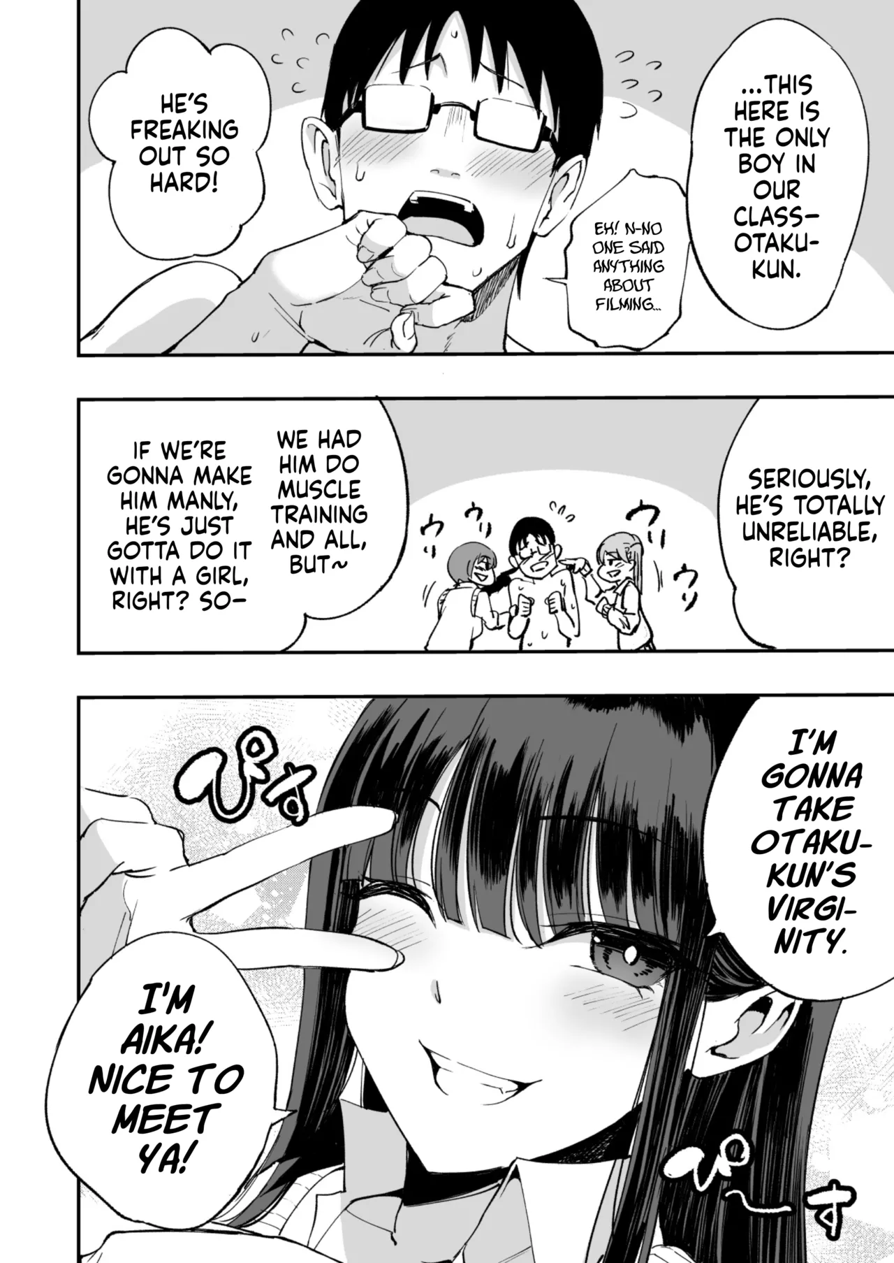 Uchi no Class no Doutei Otaku-kun no Fudeoroshi Shichaima~su | I'm Gonna Pop The Cherry of The Virgin Otaku In Our Class! page 11 full