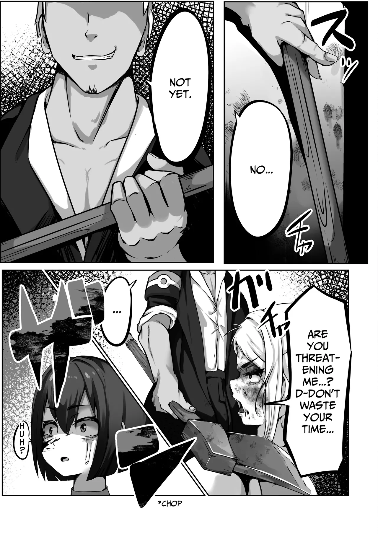 Caught By The Enemy ~Gut-punches, Choking, and Irrumatio~ page 12 full