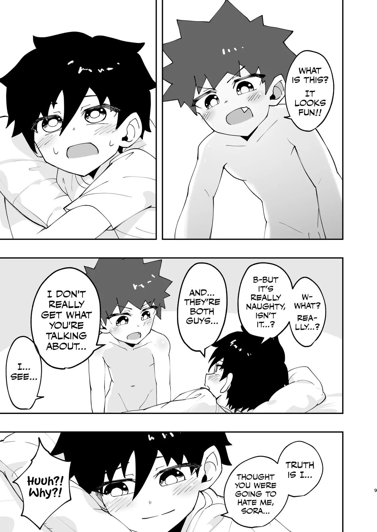 Shota, Hajimete Doushi. page 9 full