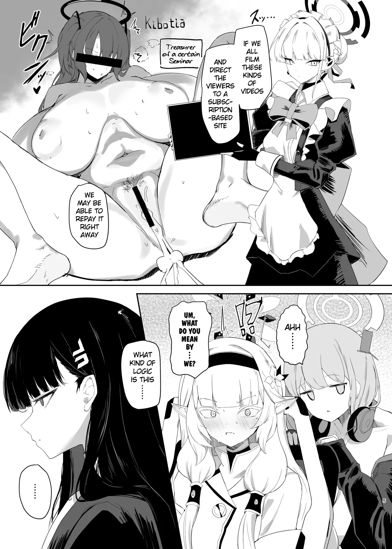 Chou Tensai Byoujaku Bishoujo Chinpo Hacker VS Big Sister page 5 full