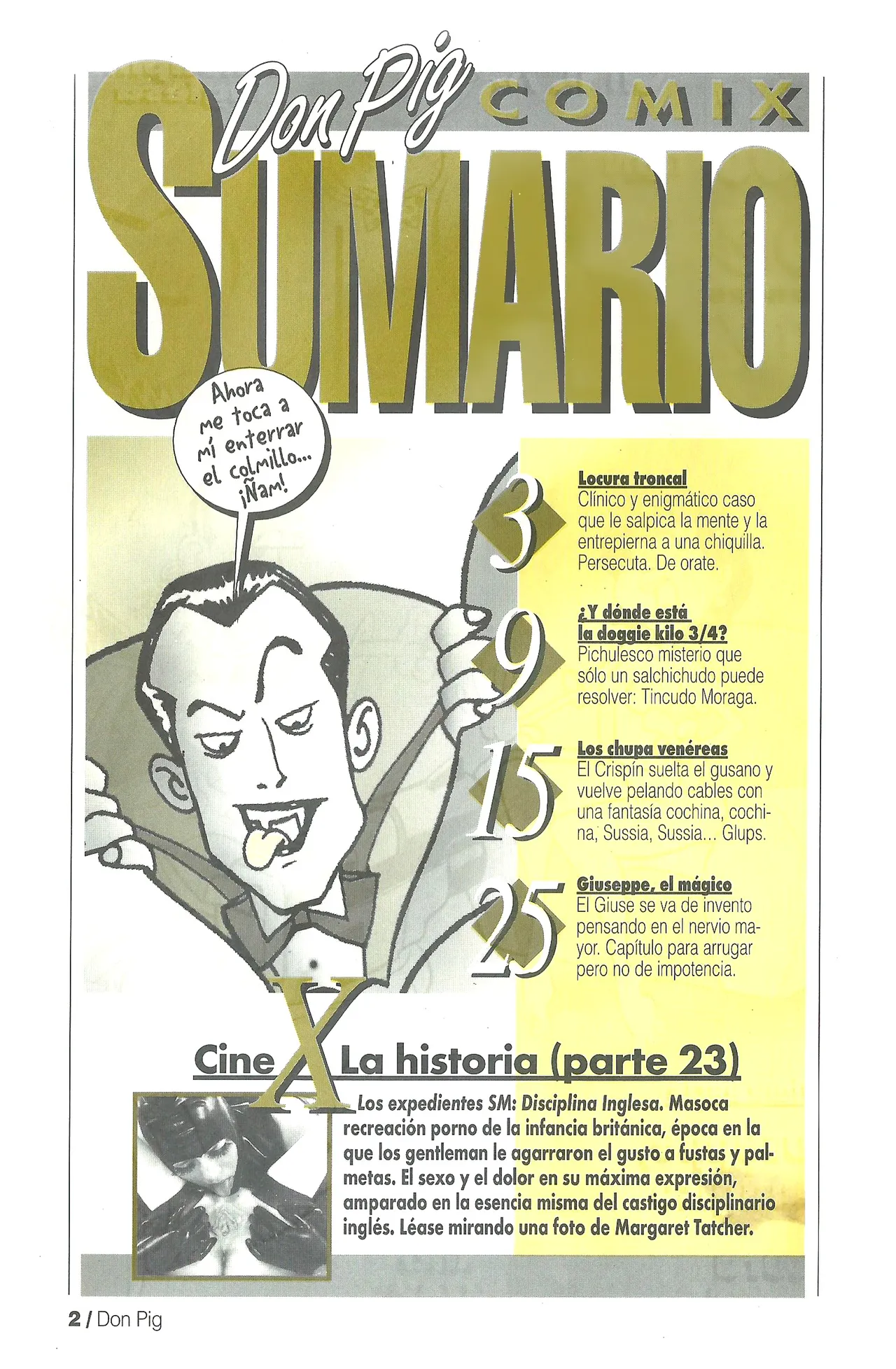 DON PIG COMIX  - 25 suplemento de la Revista 100% page 2 full