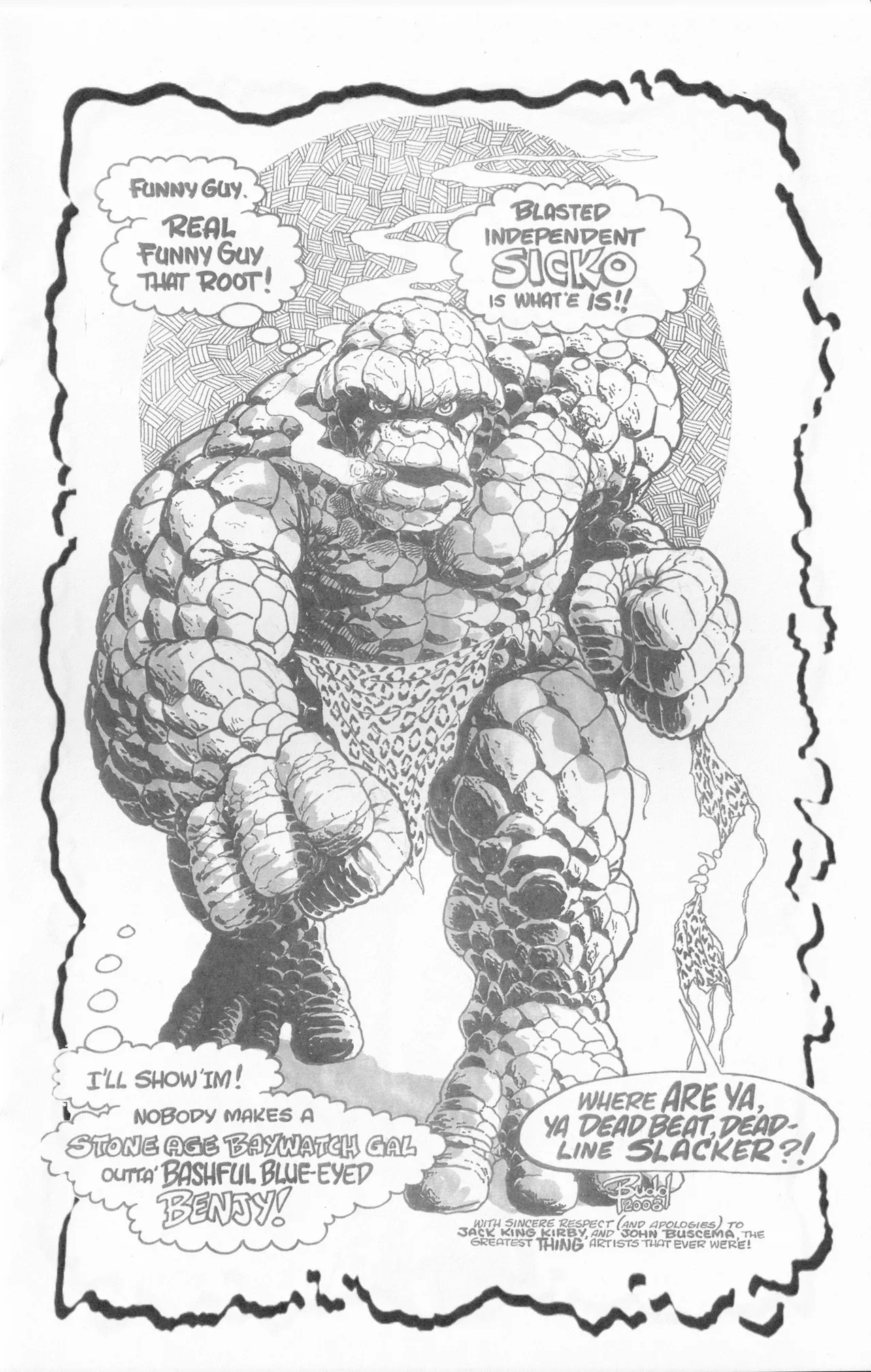 Cavewoman & Fiends - A Sketchbook By Budd Root page 5 full