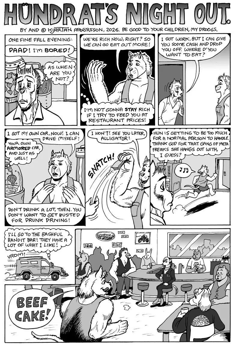 Hündrat's Night Out page 1 full