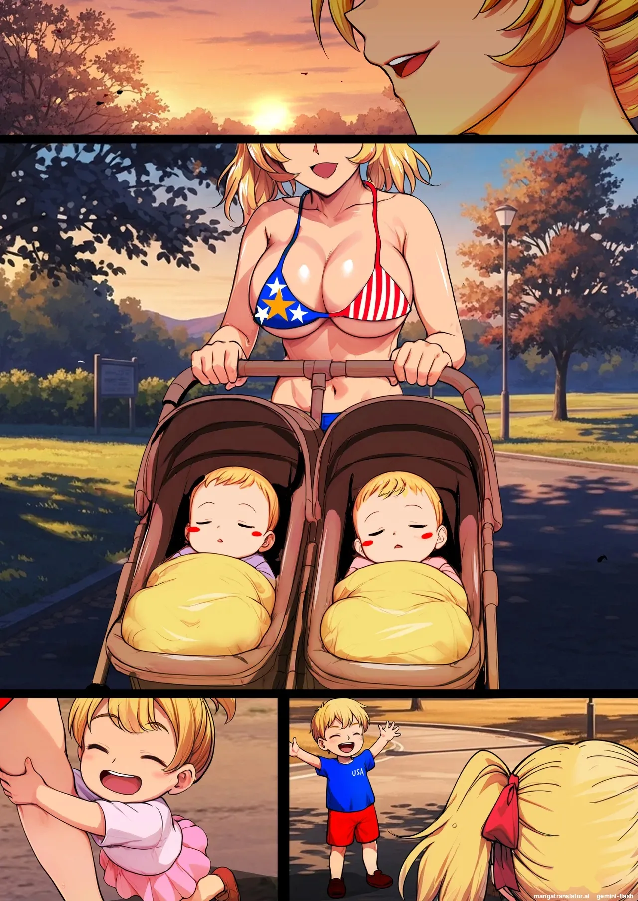 InCha Otouto ga Otaryman Seikatsu Shinagara Bonyuu Tappuri Kinpatsu Bakunyuu Oyako o Harem H & Kobetsu Date de Harama seru Hanashi  MTL page 7 full