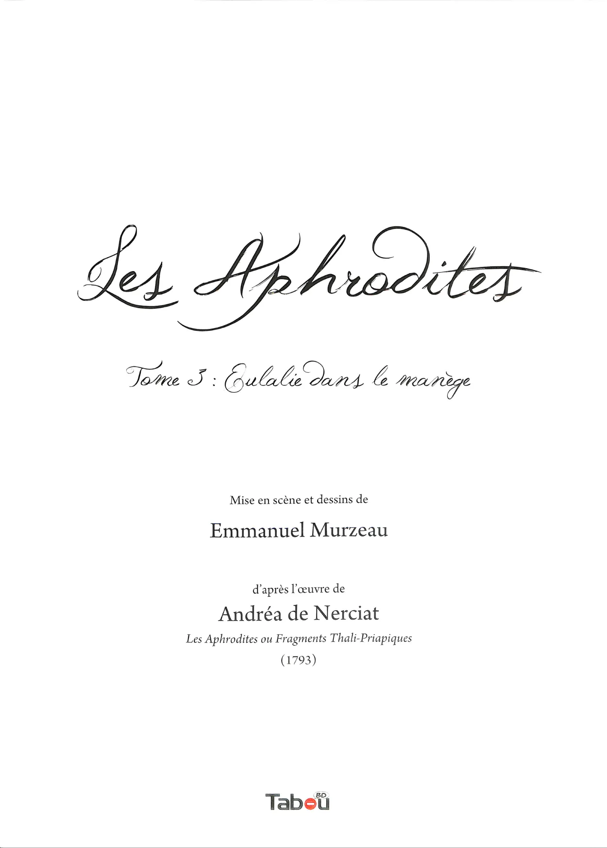 Les Aphrodites: T03 - Eulalie Dans Le Manège page 2 full