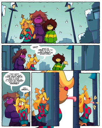 [PopfulBlue] Happy Nude Deer (Deltarune ENF Comic) cover