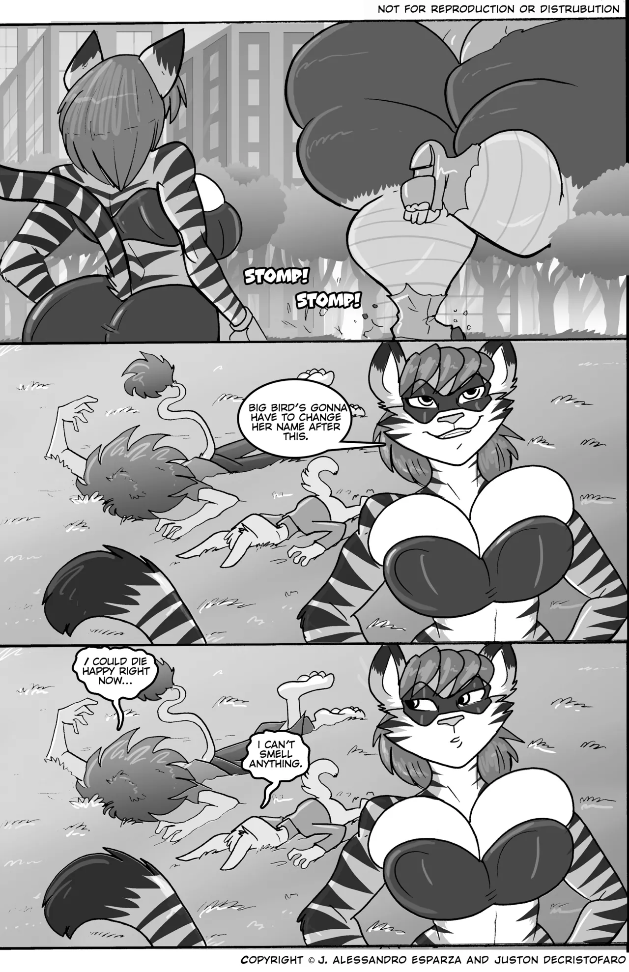 Attack of the 50 foot Wolfette/Bindi vs. Busty Bird page 12 full