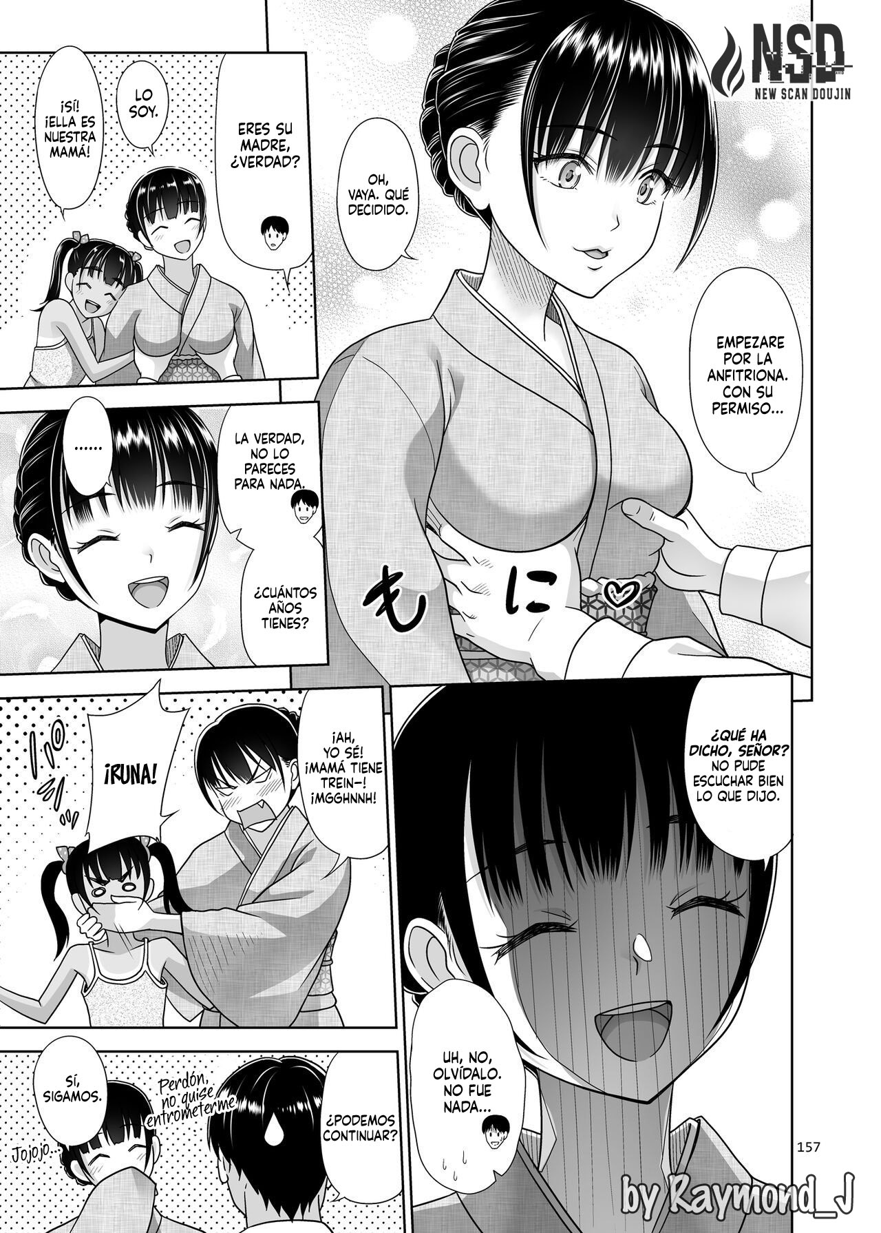 Oyakodon Itadakimasu｜Una Muestra de Tazón de una Madre y sus Dos Hijas page 8 full