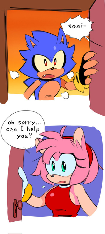 [QuaverDraws (QuaverNSFW)] Metamy (Metal Sonic x Amy Rose) cover
