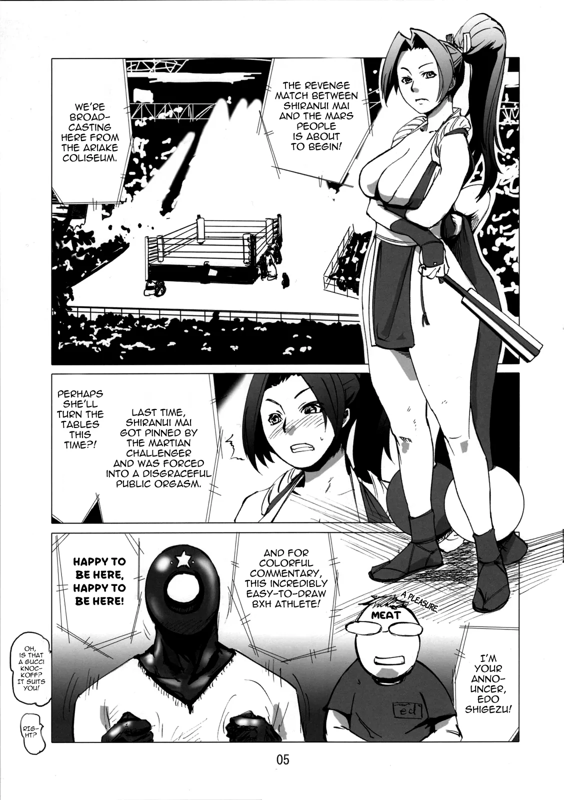 Kaseijin Tai Onna Ninja - Mars People vs Mai Shiranui page 5 full