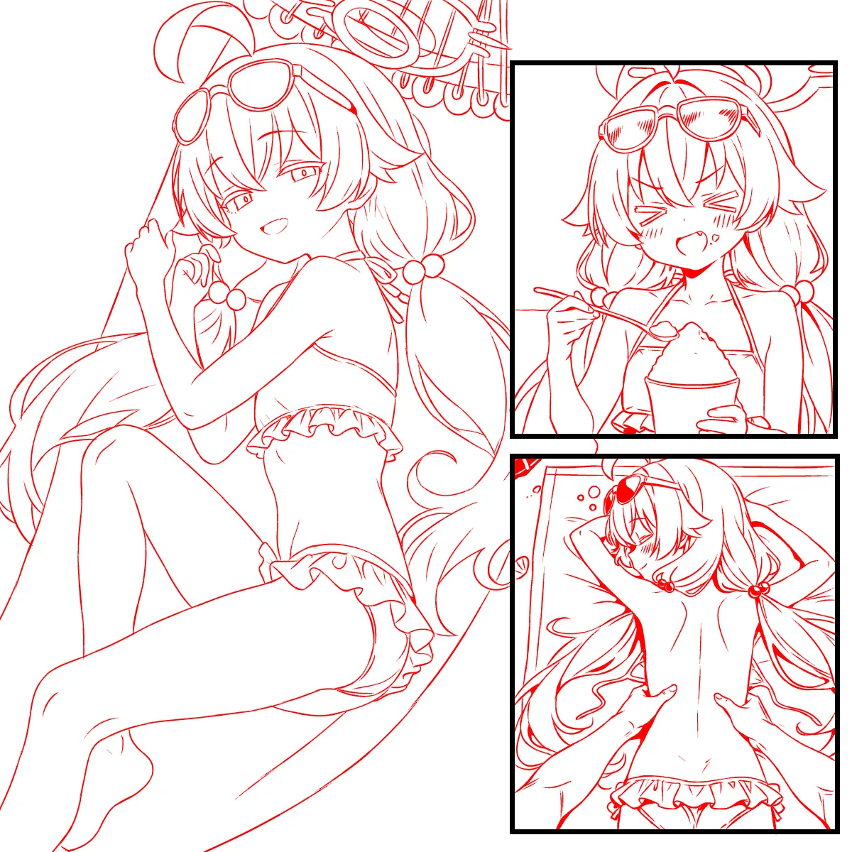 水着ホシノとデートin the シャワールーム page 4 full