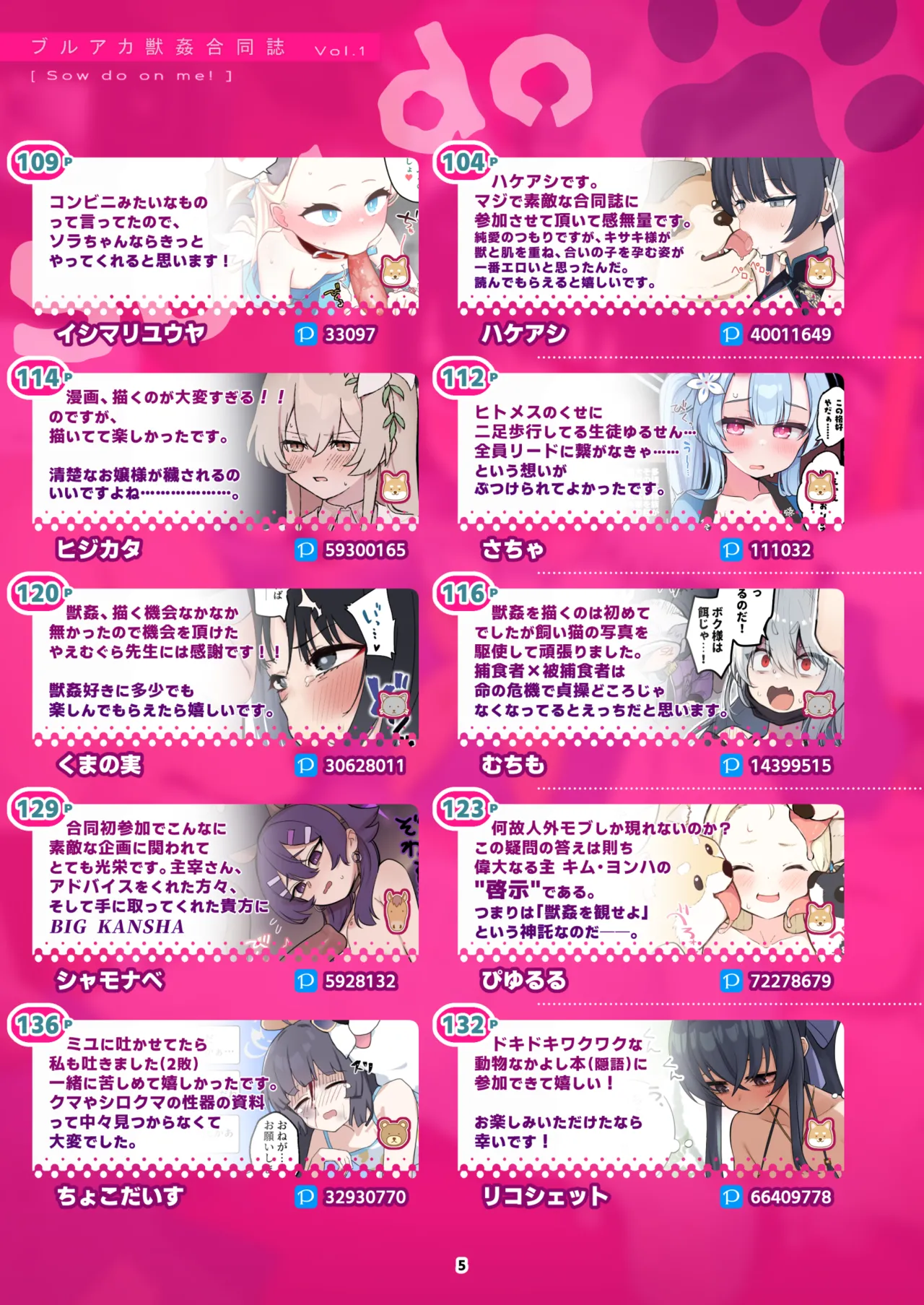 BluArch Juukan Goudoushi Sow do on me! vol. 1 | Blue Archive Beastiality Anthology Sow do on me! vol. 1 page 5 full