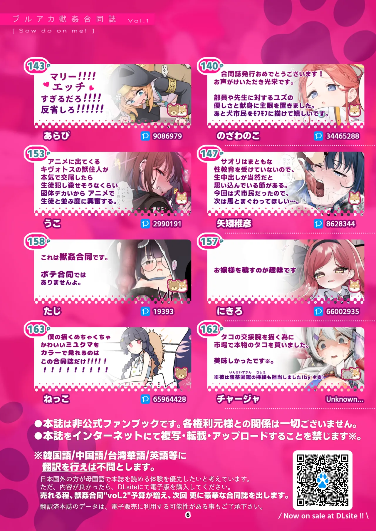 BluArch Juukan Goudoushi Sow do on me! vol. 1 | Blue Archive Beastiality Anthology Sow do on me! vol. 1 page 6 full