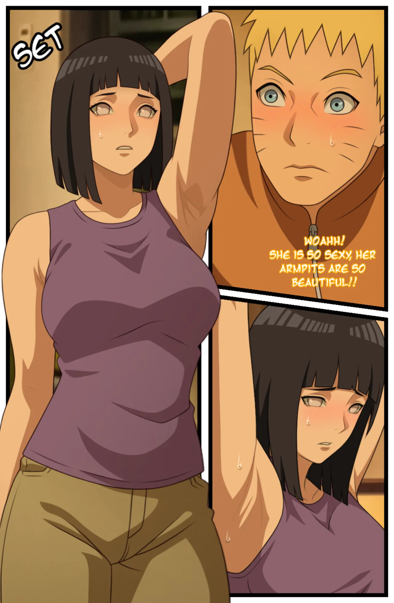 Hinata Hyuga KUNOICHI HUNTER COMICS REMAKE PART 1 page 4 full