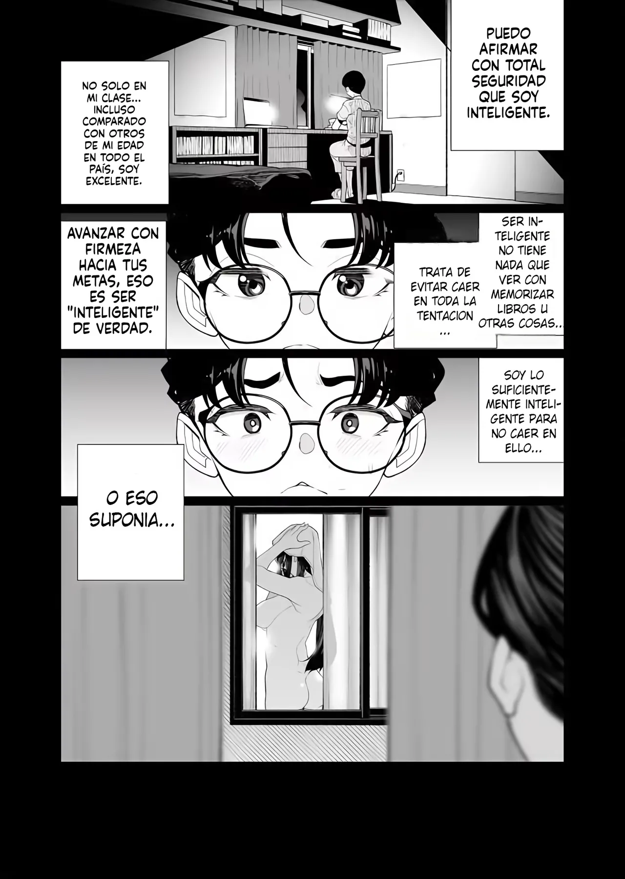 Shuusai no Boku ga Tonari no Heya o Nozoitara Onee-san ga Hadaka Datta 1 | Cuando miré a la habitación de al lado... Encontré a una Onee-san completamente desnuda Parte 1 page 2 full