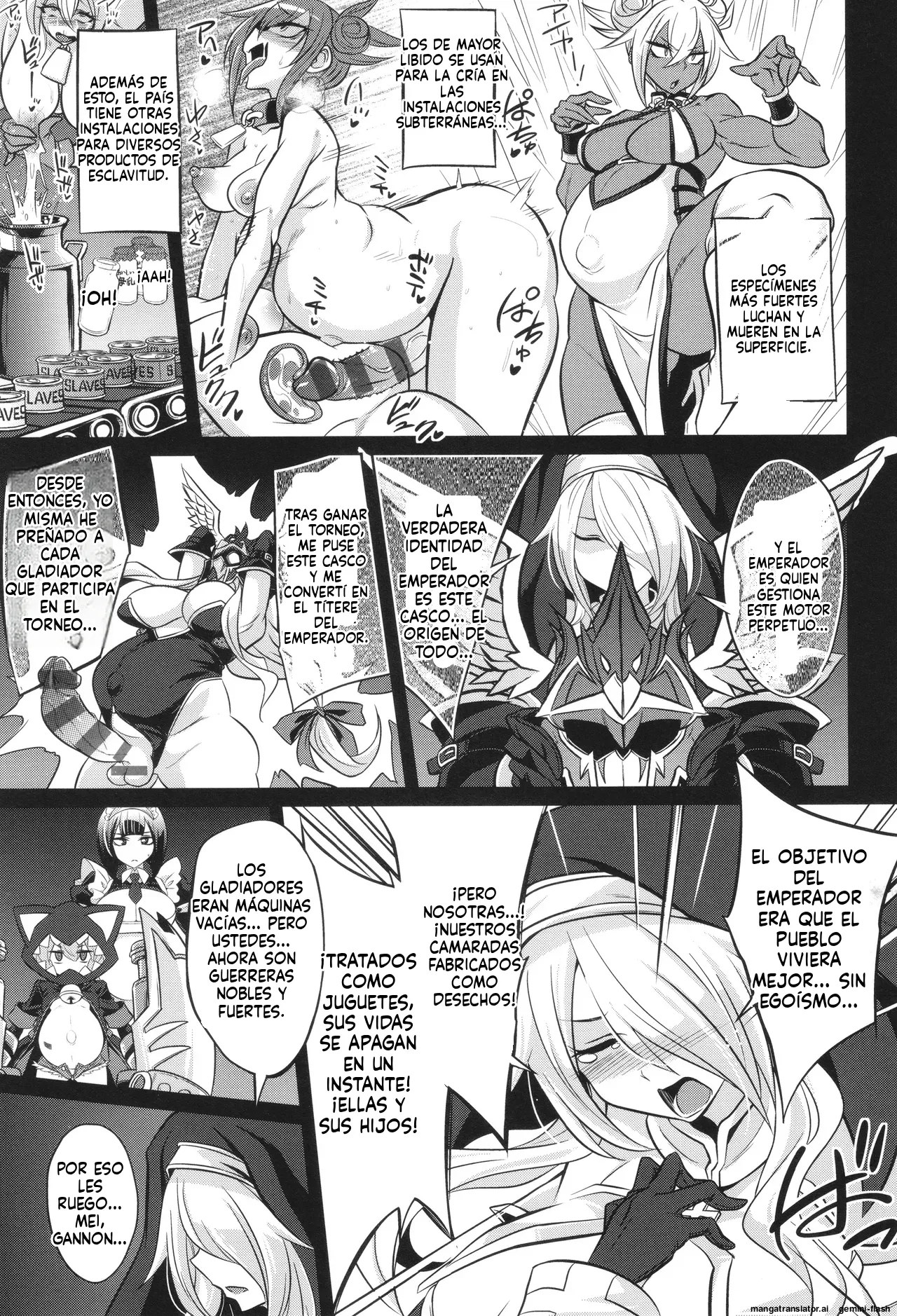 Battle Ninpu ~100-man-nin no Slaves~   Battle Pregnants 6  MTL page 8 full
