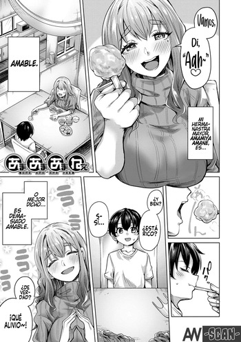 [Yawano Yawa] Ama Ama Amanee｜La Amable pero muy “Amable” Amane (Boku to Ecchi na Onee-chan) [Spanish] [Andreww857 = -A.W. SCAN-] [Digital] cover