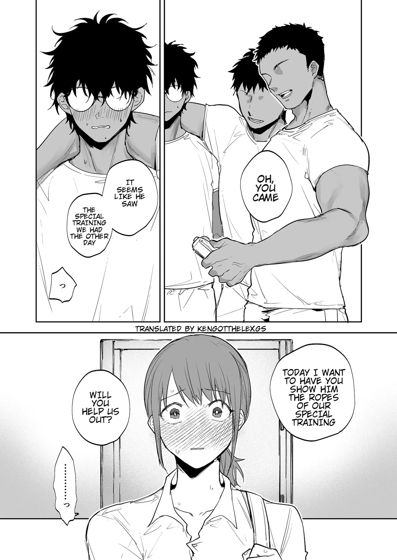 A Girl Who Was Seen by her Junior that Gets Special Training from her Coach page 1 full