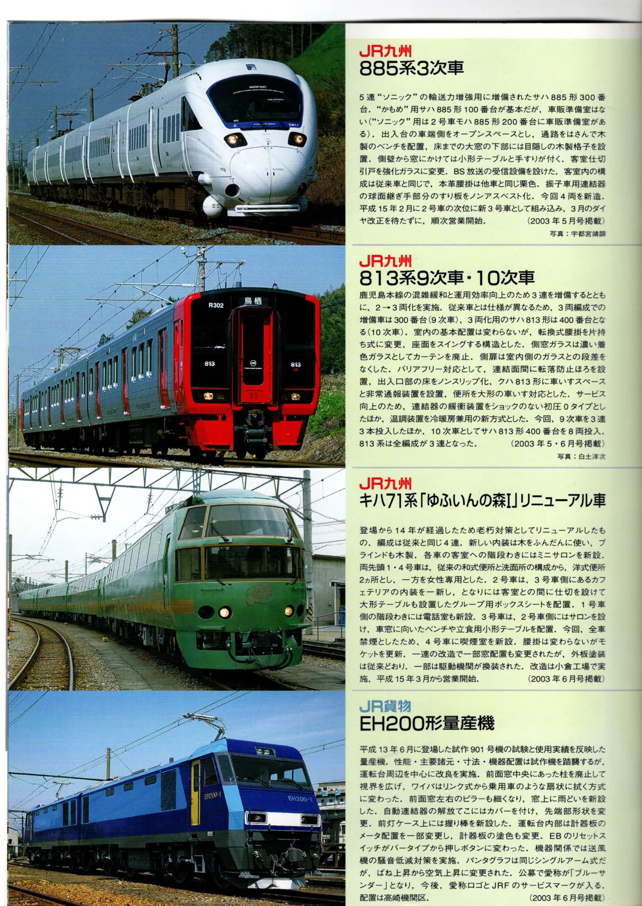 鉄道ファン新車カタログ2003 page 10 full