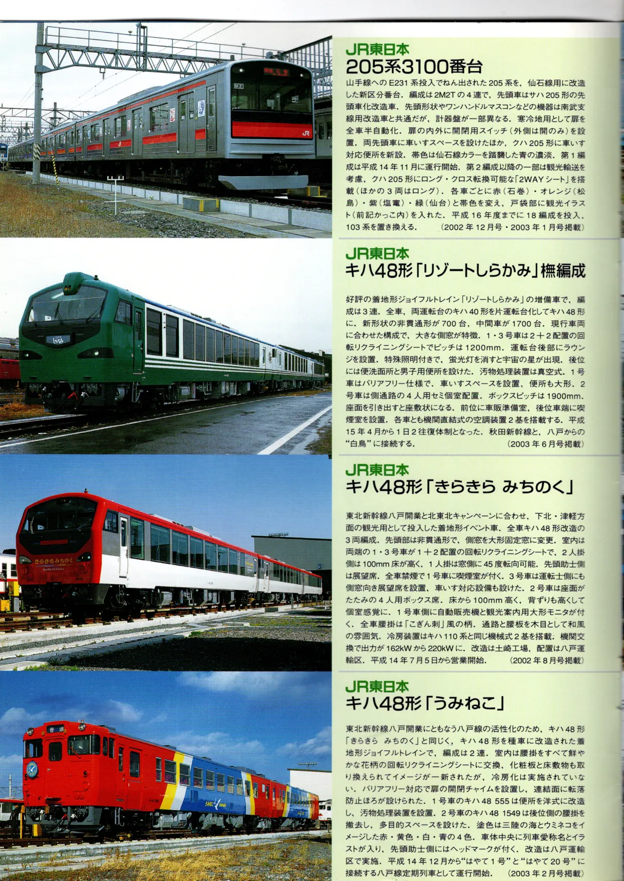 鉄道ファン新車カタログ2003 page 8 full