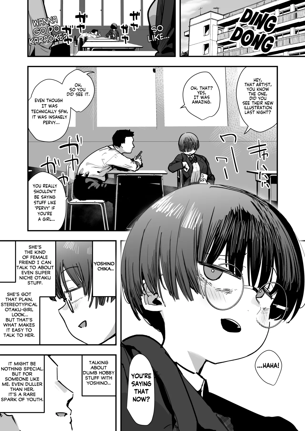 Bokutachi, Seiheki Friend. ~Onna Tomodachi no Aidokusho wa Ore no Daisuki na 'Chin Kagi Ero Manga' deshita~ Zenpen | My best friend was into the "cock-sniffIing doujin" that I love! And now we're pervy sex friends! Part 1 page 2 full