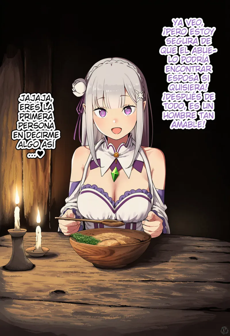 Kouketsu na Half Elf no Emilia ga Henkyou no Noumin Jiji ni Damasare Yome ni Otosareru｜La Noble Semielfa Emilia es Engañada por un Viejo Granjero en la Frontera y se Convierte en su Esposa page 11 full