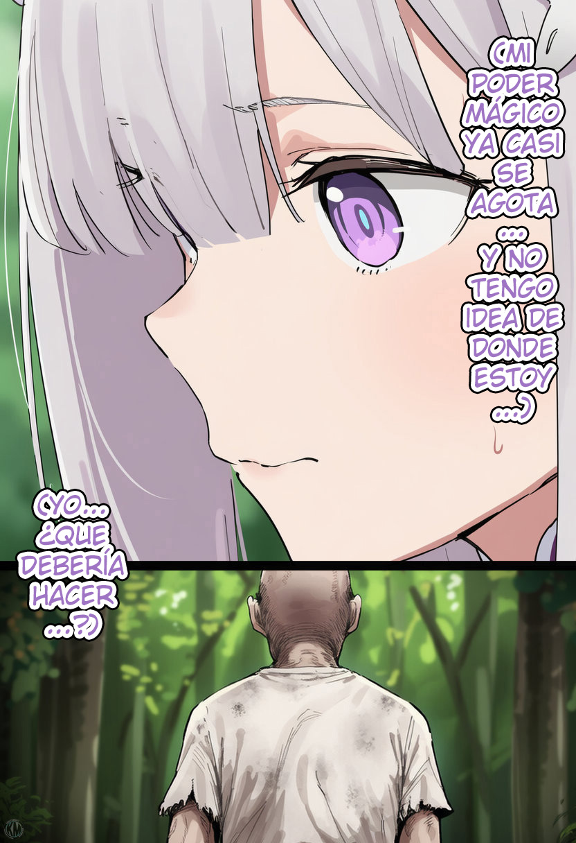 Kouketsu na Half Elf no Emilia ga Henkyou no Noumin Jiji ni Damasare Yome ni Otosareru｜La Noble Semielfa Emilia es Engañada por un Viejo Granjero en la Frontera y se Convierte en su Esposa page 4 full