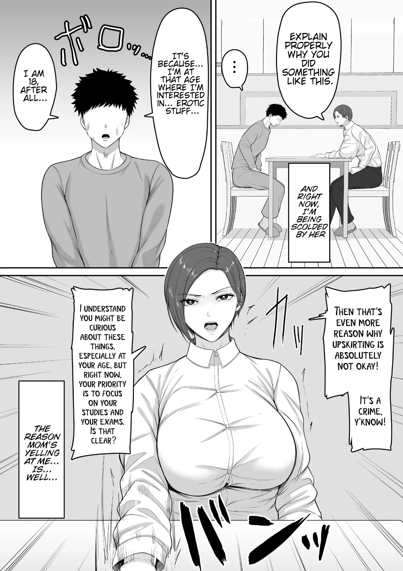 The story of how my seriously huge-breasted police sergeant mom milked my dick with her pussy. page 3 full
