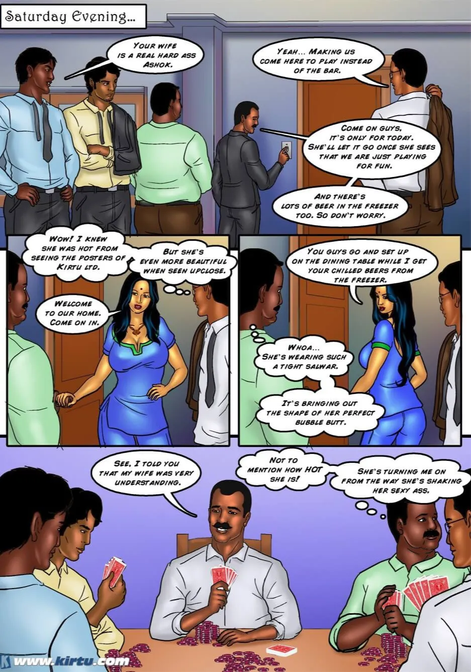 Savita Bhabhi Episode 36 Ashok's Card Game page 5 full