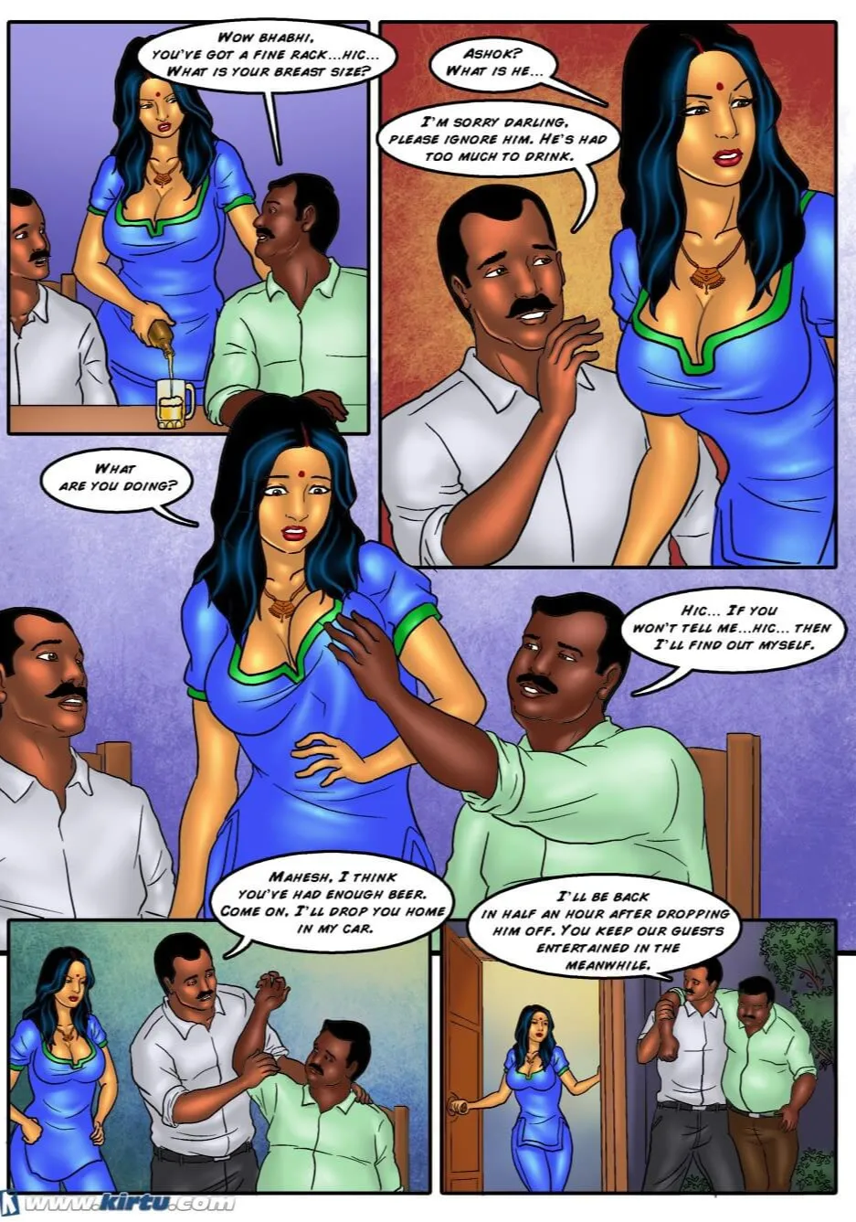 Savita Bhabhi Episode 36 Ashok's Card Game page 9 full