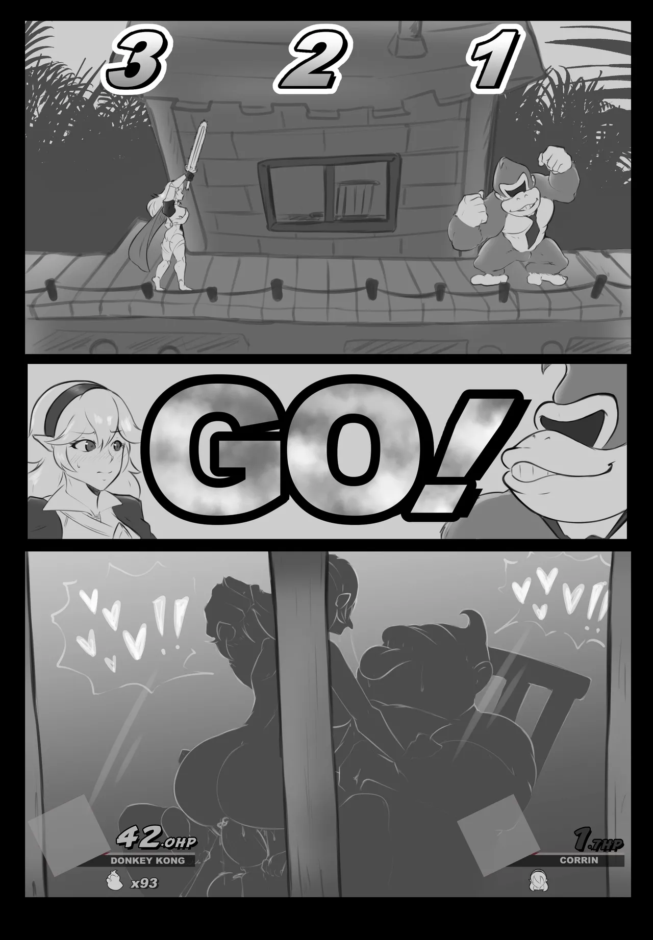 Donkey Kong vs Corrin & K. Rool vs Pyra page 1 full