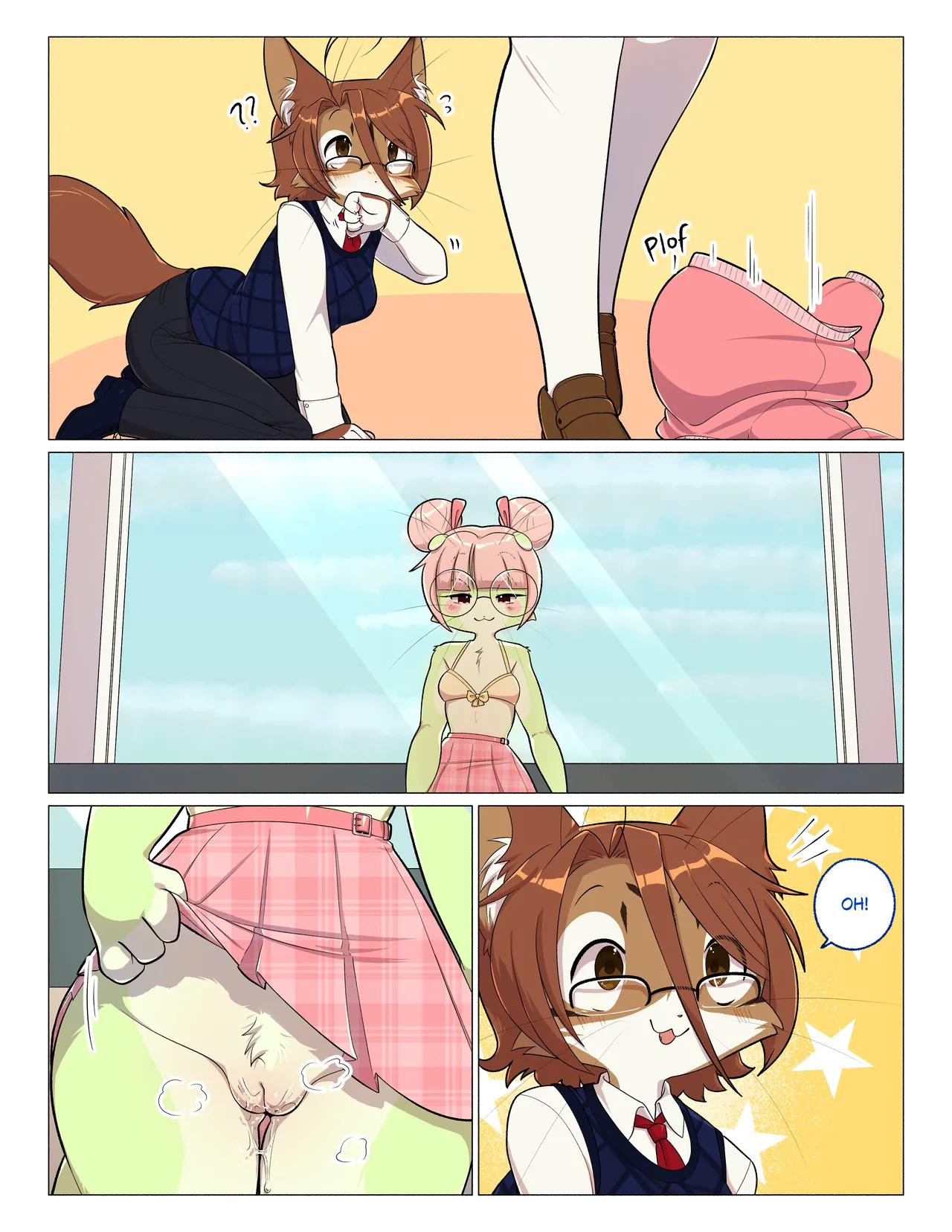Orito and Minette: Visit the Library page 12 full