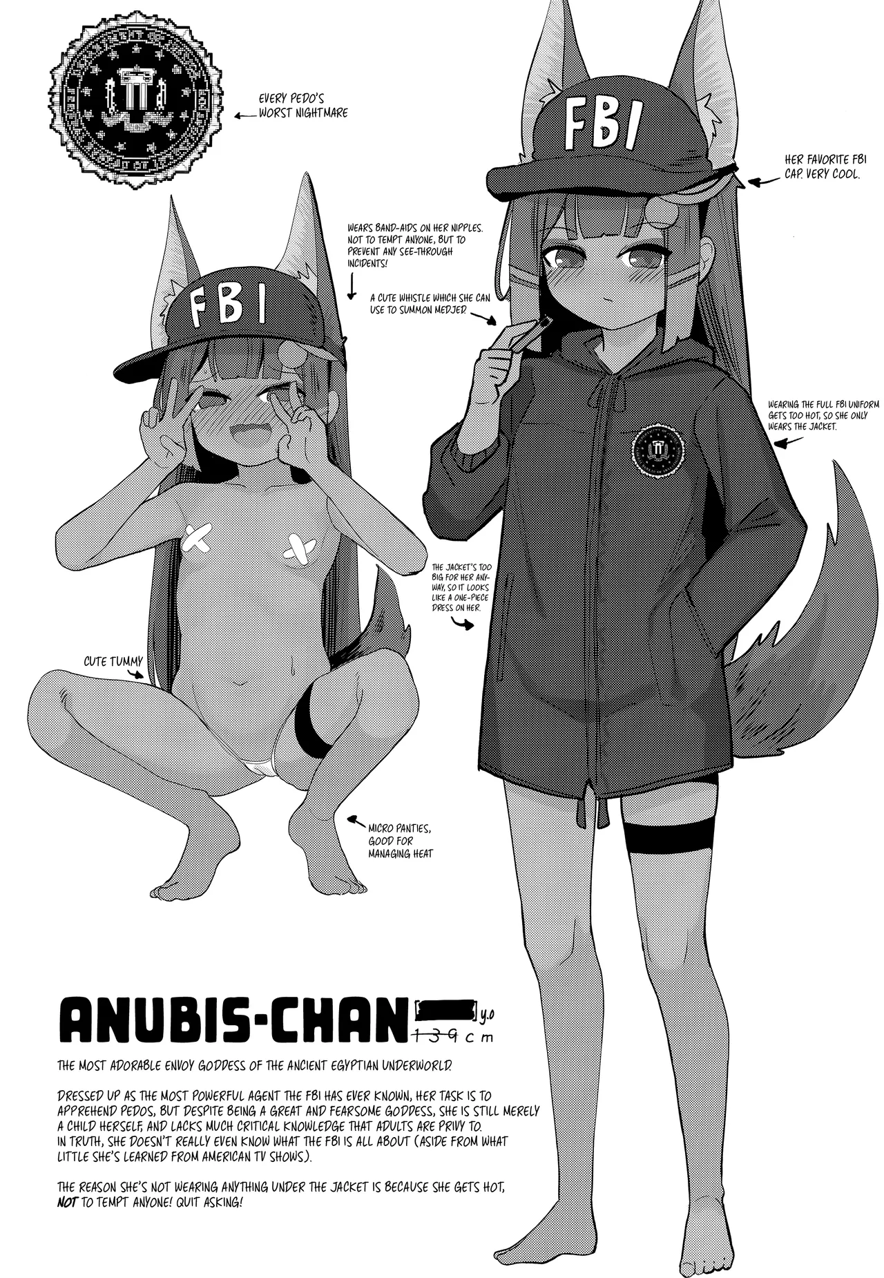 Anubis no Ero Chousa! Lolicon o Taihosuru yo | Anubis’s Naughty Investigation! Here to Apprehend Any and All Pedos! page 3 full