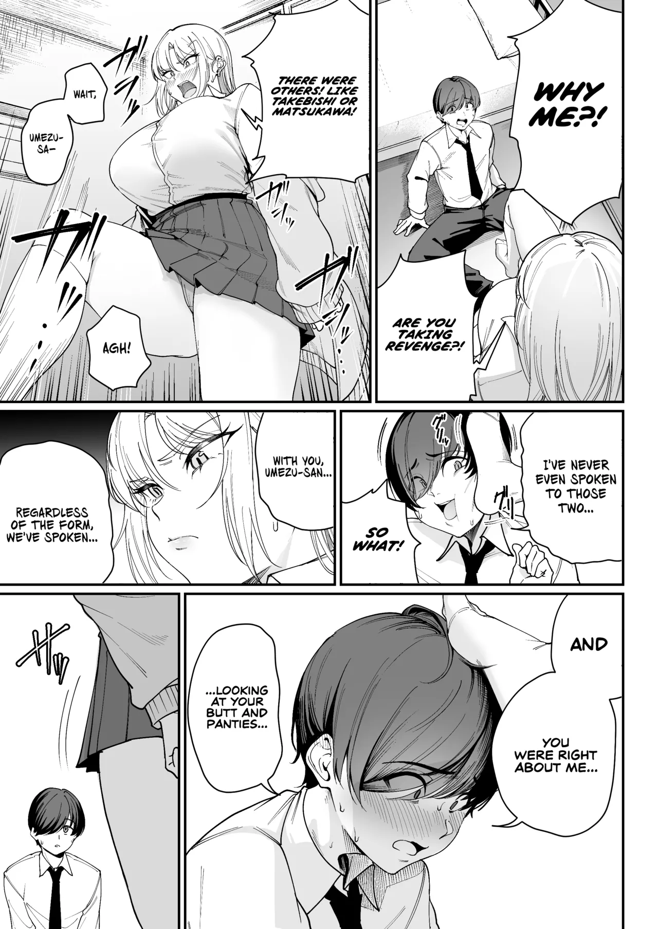 "Tokutai" Sei ni Natta node, Shouwaru Gal o Shimei Shimasu! -Itsumo Tsukue ni Ketsu o Nosetekuru Umezu-san- | Now That I’m a 'Special Treatment' Student, I’ll Choose the Ill-natured Gyaru! -Umezu-san, Who Always Puts Her Ass on My Desk- page 12 full
