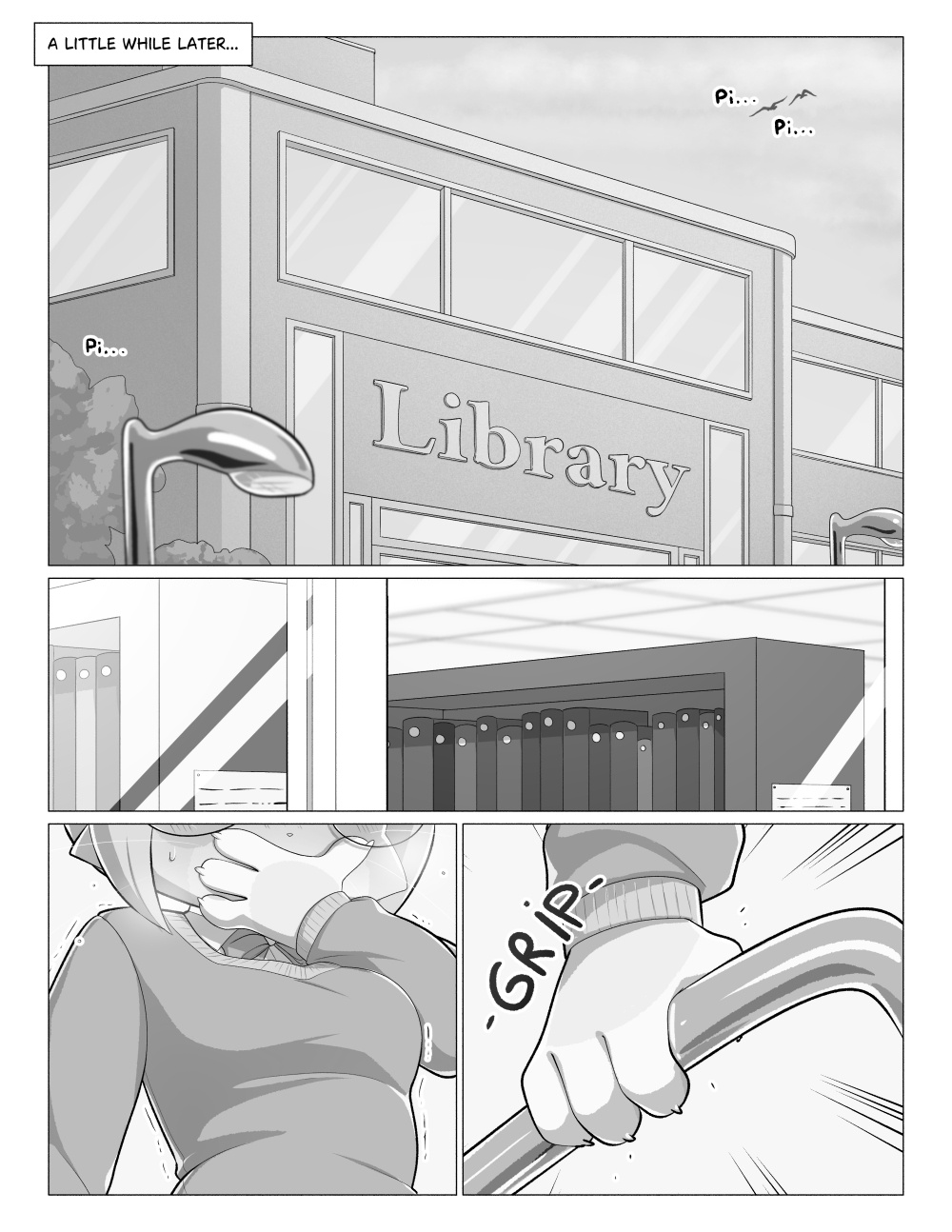 Orito and Minette: Visit the Library page 4 full