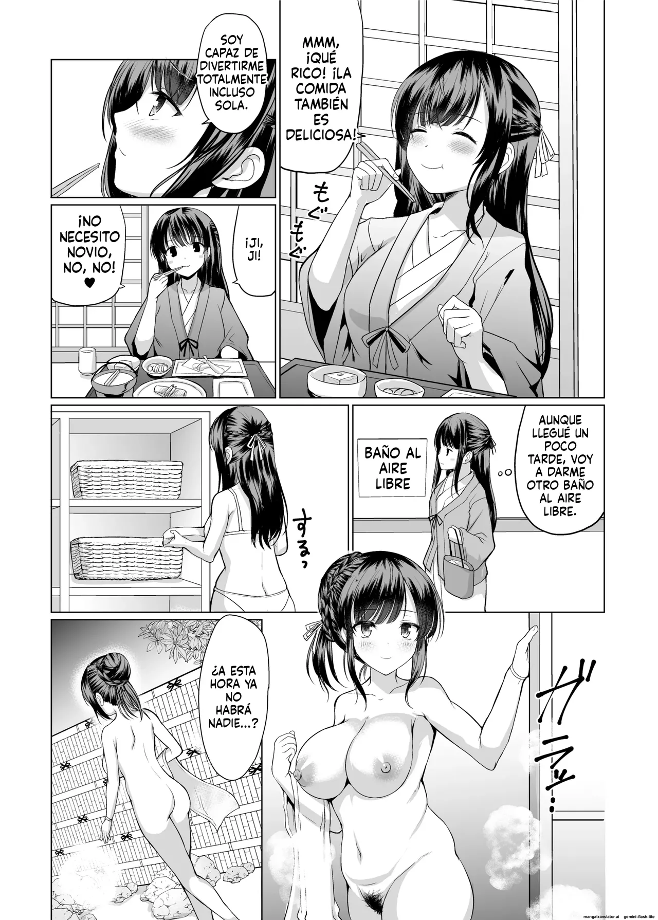 JK nanoni Onsen de Oji-san-tachi to Nakayoku Nacchatta｜Siendo de Preparatoria, Me Volví Amiga Sexual de unos Viejos en las Aguas Termales page 7 full