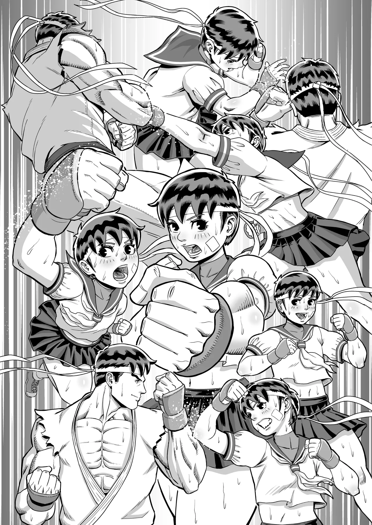 Junjou Musume to Hajimete Doushi Ureshi Hazukashi Asedaku Noukou Love Love Ecchi page 6 full