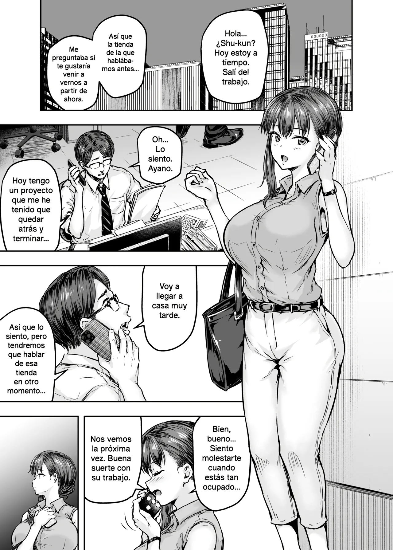 Watashi... Kaerare Chaimashita. - They Changed Me... -AroThir OL ga Yarichin Daigakusei-tachi no Chinpo ni Dohamari suru made- Soushuuhen｜Yo... Fui Sometida. - Ellos me Cambiaron... -Una Oficinista se Hizo Adicta a los Penes de un Grupo de Universitarios- Historia Completa page 8 full