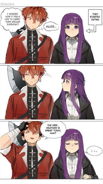 [Enn Hentai, Fake Enn] Fern X Stark 1 - Fern is Impatient cover