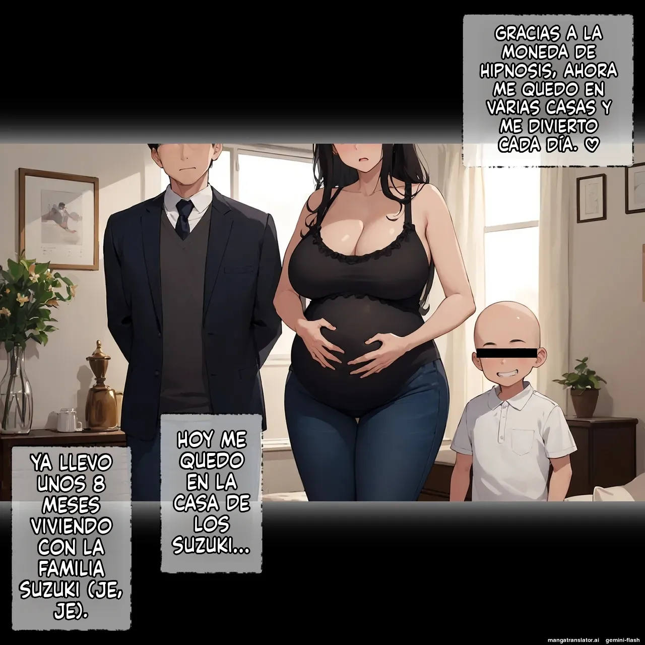 Ero shounen ni saimin shihai sa reta hoshizora-ka, akachan ninshin ikuji kyousei-chuu - Panic America  MTL page 5 full