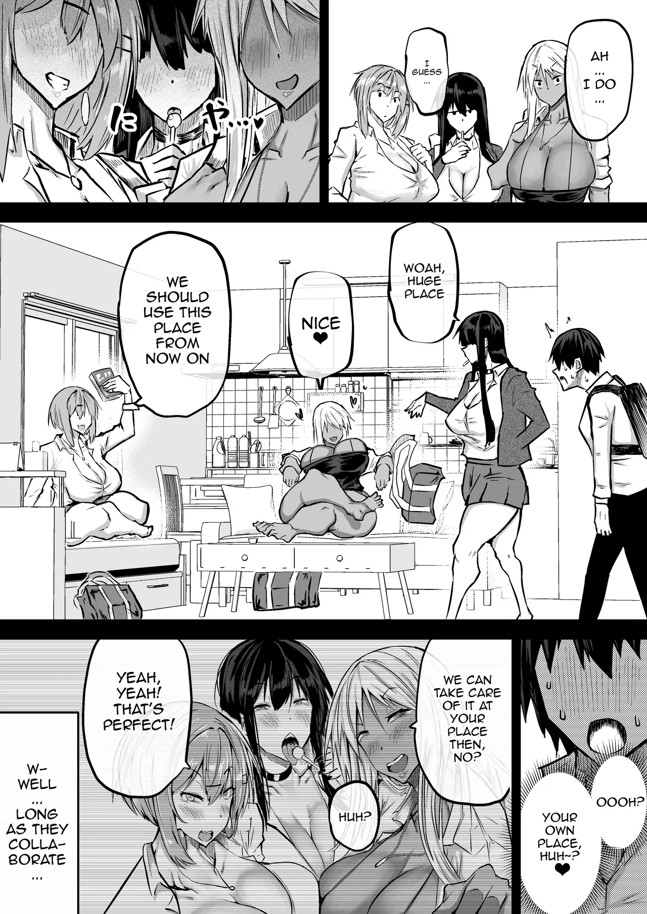 Zenbu Shiboritotte Kureru Deka Chichi Gal | The Huge Tittied Gals That Suck Everything Out Of Me page 4 full