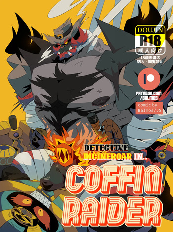 [Balmos] Detective Incineroar in: Coffin Raider! cover